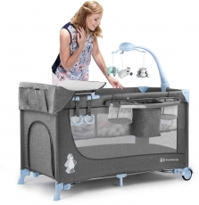 Ліжко-манеж з пеленатором Kinderkraft Joy Blue